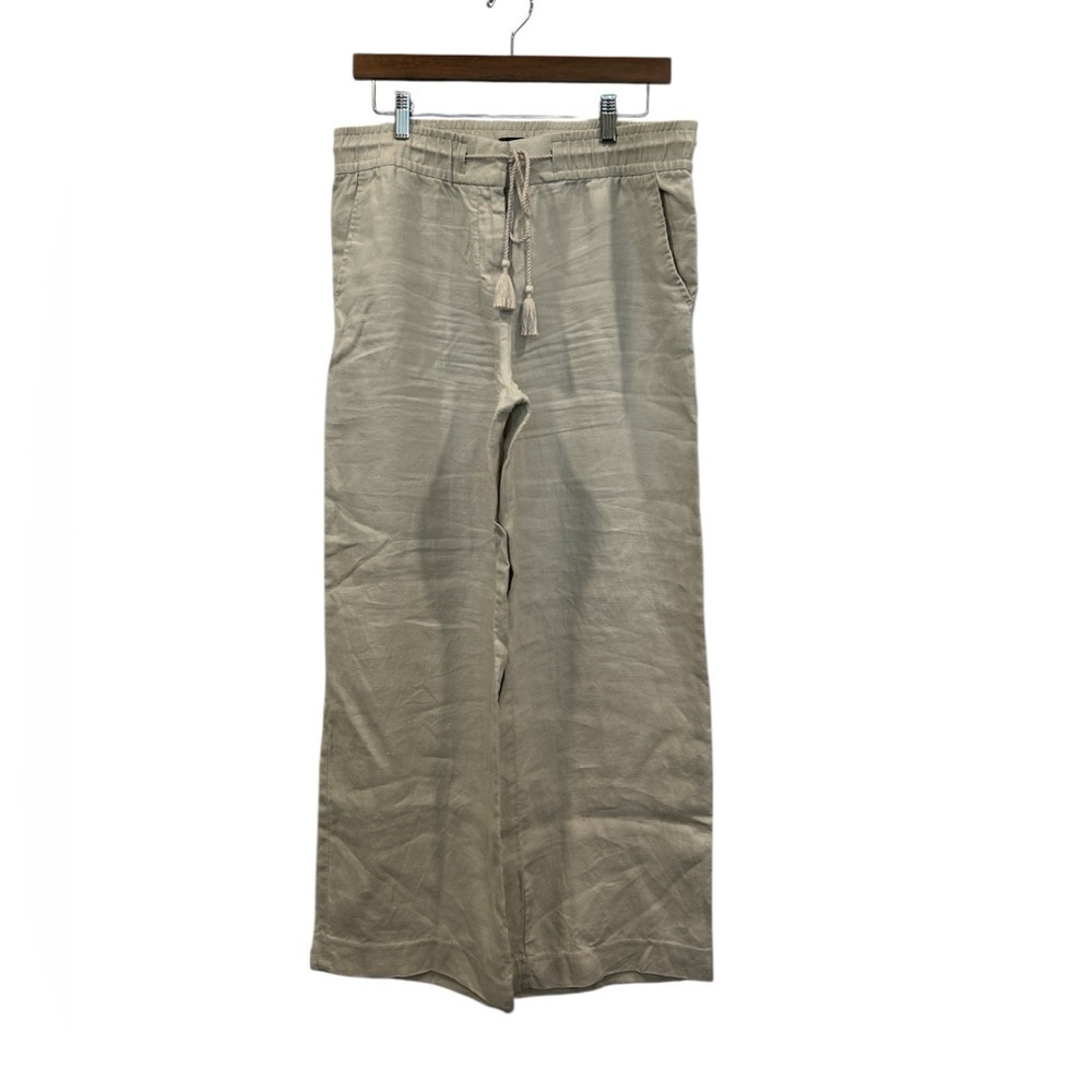 LOFT tan Linen pants